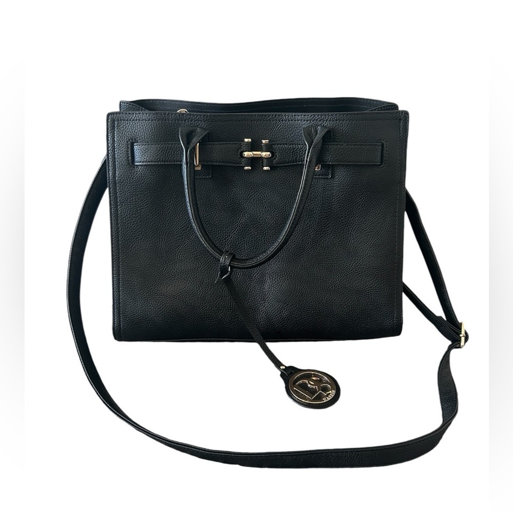 Dasein like new condition black large 13”x10.5”x5” handheld/shoulder purse - Picture 3 of 11